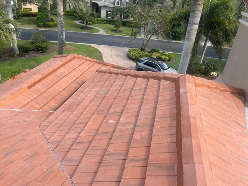 Clay tile roof