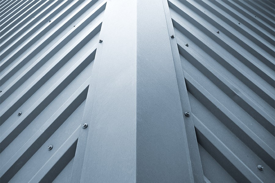 Screw-down metal panels