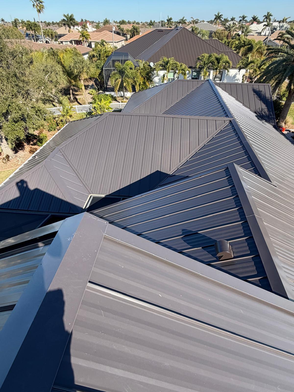 Standing seam metal roof